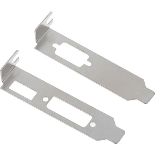 2pc Low Profile Bracket Adapter HDMI-compatibale DVI Port For Half Height Graphic Video Card Set Computer Cables Connectors