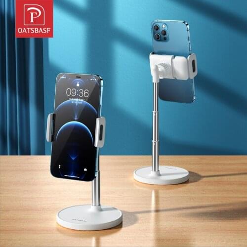 Oatsbasf Cell Phone Stand phone holder clip Adjustable Phone Holder Foldable Mobile Phone Stand For iPhone Xiaomi huawei