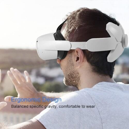 Adjustable Band Cushion Helmet Compatible with Oculus Quest 2 Headband Head Strap Lightweigt Increase Supporting