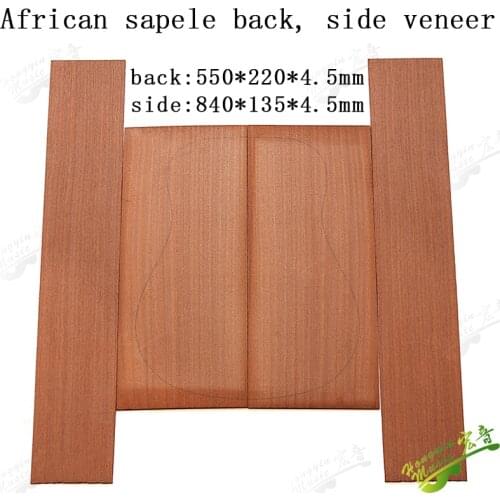 Sapele single board folk classical guitar back board material making accessories side board curved back board sand