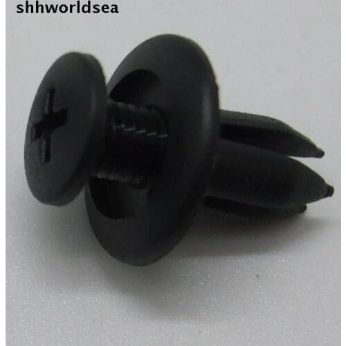 Shhworldsea auto clip push type retainer 7mm hole FOR toyota 90467-06017,FOR Mazda 9926-05-625,FOR GM 20426301