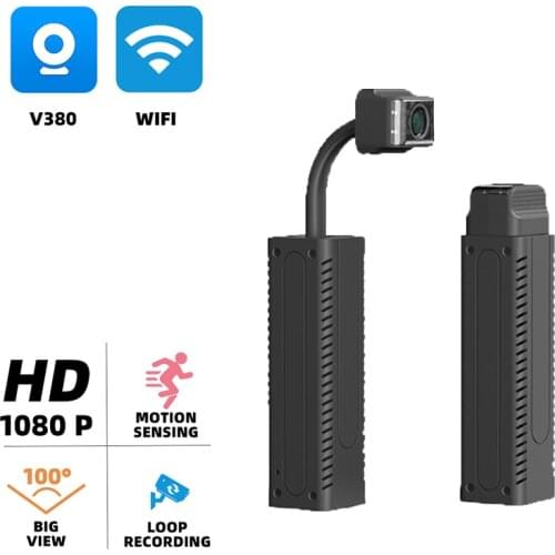V380 Surveillance Cameras With Wifi IP Camera Mini Full HD 1080P P2P CCTV Cloud Storage Smart Human Detection Night Vision APP