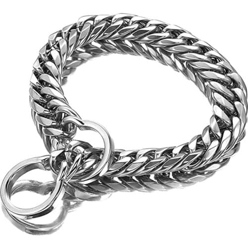 Pet Chain Dog Collar Leash 16mm Stainless Steel Necklace Training Choker Large Dogs Pitbully Bulldog Pet Pendant