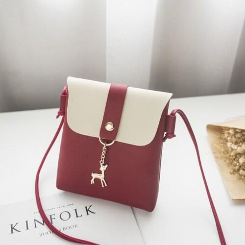 Single Shoulder Diagonal Bag Luxury Handbags Women Bags Designer 2021 New Casual Bag Mobile Phone Bag Personality Deer Charm
