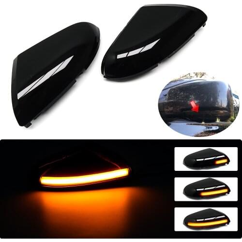 LED Dynamic Turn Signal Light Side Wing Rearview Mirror Indicator Lamp Trim With Bottom Shell For Dodge Ram 1500 2500 2009-2014