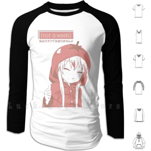 Undercover Weeb Disguise Hoodies Long Sleeve Anime Meme Moe Waifu Anime Aesthetic Kawaii Cute Cute