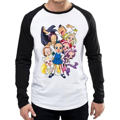 Magical DoReMi T-Shirt Long Sleeve Mens Cartoon Print Logo Shirts Tops Tees tshirt Black Color Sleeve Unisex Clothes Garments