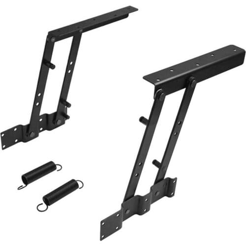 1Pair Lift Up Top Coffee Table Lifting Frame Mechanism Spring Hinge Hardware