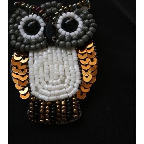 1pc mouth eye beaded Patches for Clothing Rhinestone sequins floral parche Appliques Decoration Badge parche