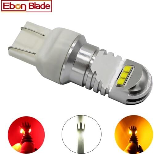 1 X T20 7440 W21W WY21W 7443 W21/5W XBD Chip 30W LED Front Tail Turn Signal Brake Reverse Light DRL Bulb White Amber RED 12v 24v