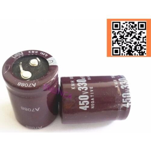 10pcs/lot 450v 330uf high frequency low impedance 450v330UF aluminum electrolytic capacitor size 30*40 20