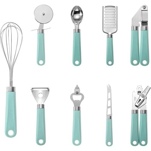Kitchen Gadgets Set, Gadget Tools ,Spoon, Whisk, Peeler, Cutter, Grater, Can Opener, Garlic Press Ect for Home