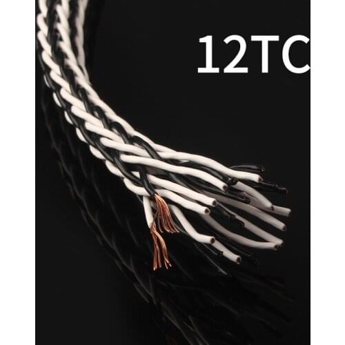 Audiophile 8TC/12TC 7N OCC DIY Speaker Amplifier Audio Bulk Cable (sell Per 1M)