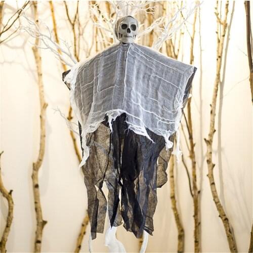 Skull Head Ghost Creepy Atmosphere Halloween Skeleton For Home Party Outdoor Bar Trendy