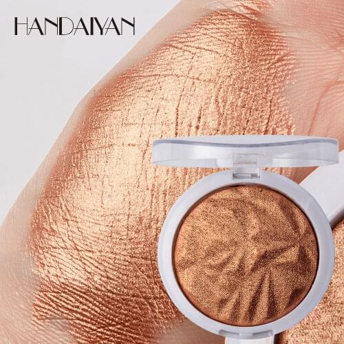 HANDAIYAN Makeup Highlight Diamond Glow Face Glitter Highlighter Powder Shine Metallic Brighten Body Contour Luminous Corrector