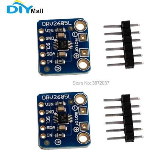 2pcs/lot DIYmall DRV2605L Haptic Motor Controller Breakout for Arduino Raspberry Pi I2C