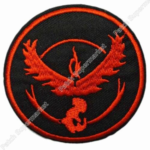 3" Go Team Valor logo Iron On Patch HOT Embroidered Emblem applique Costume Cosplay Team