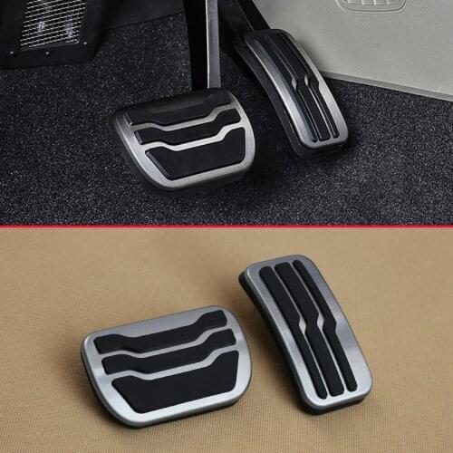 Stainless Steel Gas Pedal Cover For 2015-2021 Ford Edge Car Styling Antislip Accelerator Brake Pad Non-Slip Mat Accessories