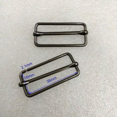 50pcs/lot 38mm metal ajustable ring buckle for bags zinc alloy buckle in nickle/antique brass/black nickle color free shipping