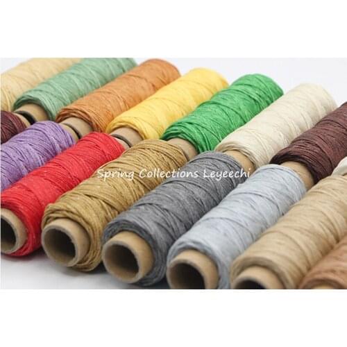 24pcs/set 150D 0.8mm flat wax Leather hand-stitched sewing thread DIY handmade leather bag sewing Leather braided rope