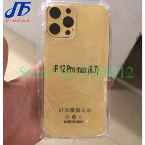 50Pcs Clear Soft TPU Phone Case For iPhone 12 Mini 11 Pro Max SE2 XS XR MAX X 8 7 6 Plus 5S Crystal Silicone Shockproof Cover