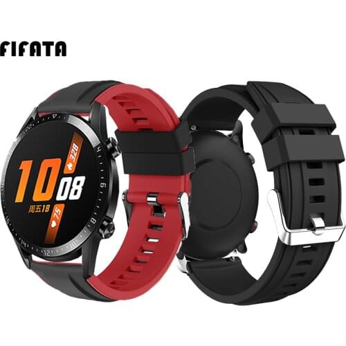 FIFATA 22mm Band For Huawei Watch GT 2 Strap For Samsung Galaxy Watch 46mm Strap For Huami Amazfit GTR 47MM Silicone Wristband