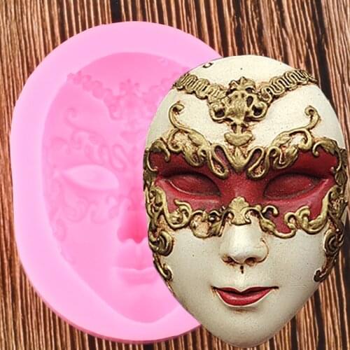 DIY Girl Face Silicone Fondant Molds Cake Decorating Tools Woman Mask Chocolate Gumpaste Mould Candy Polymer Clay Resin Moulds