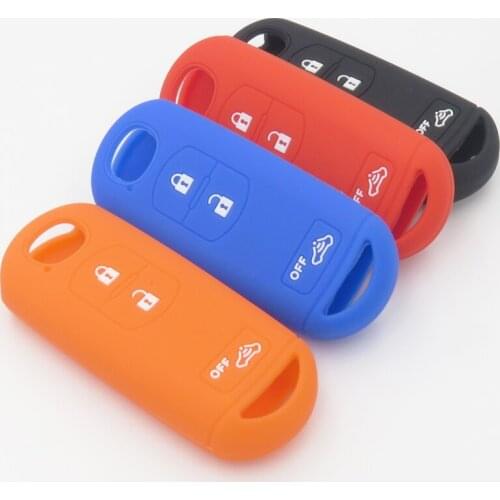 Silicone Rubber Key FOB Case Cover Cap Set Sleeve Skin forMazda 2 3 5 6 CX5 CX-5 M2 M3M5 M6 GT 2015 2016 Smart Remote Cocolockey