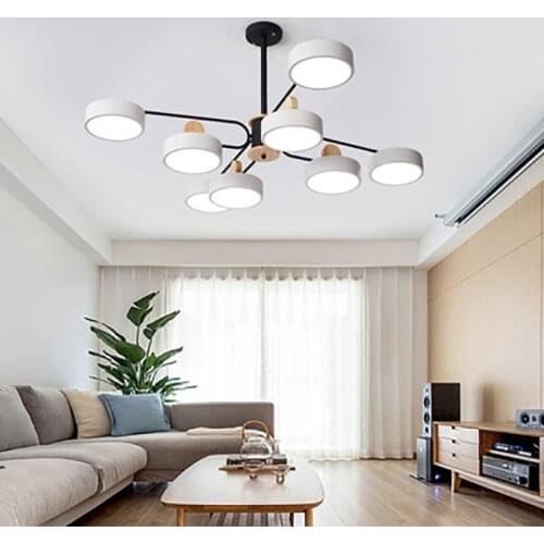 Simple Nordic creative light personality versatile LED chandelier modern home living room bedroom room lighting