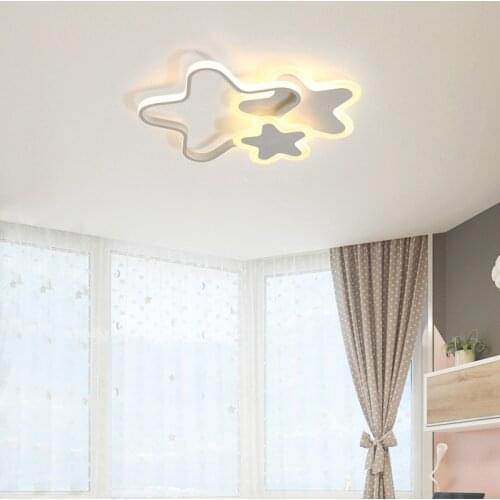 Nordic LED ceiling lights Stars for living room blue ceiling lamp for bedroom modern ceiling light kitchen fixture mounted light