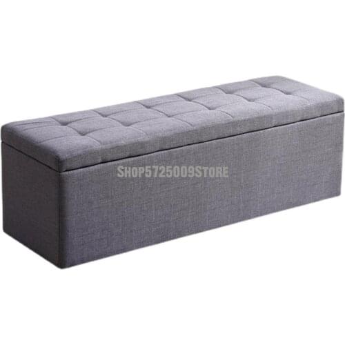 Cloth Art Shoes Changing Stool Shoe Cabinet Can Sit Shoes Wearing Stool Household Sofa Rectangular Storage Fitting Room Bench Be