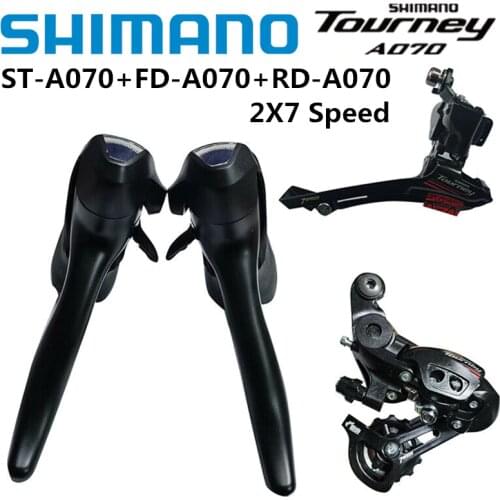 SHIMANO TOURNEY A070 2x7 Speed Groupset Front Rear Derailleur Shifter Bike Cycle Derailleur 14s For Road Bike Cycling Part