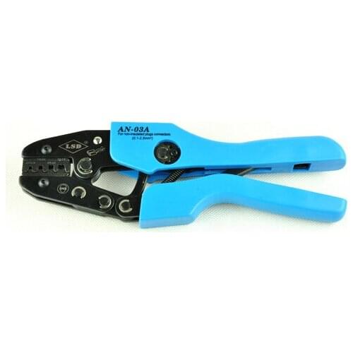 High quality Ratchet crimp tool AN-03A for crimping non-insulated open barrel terminals 0.1-2.5mm2 crimping tool Wholesale