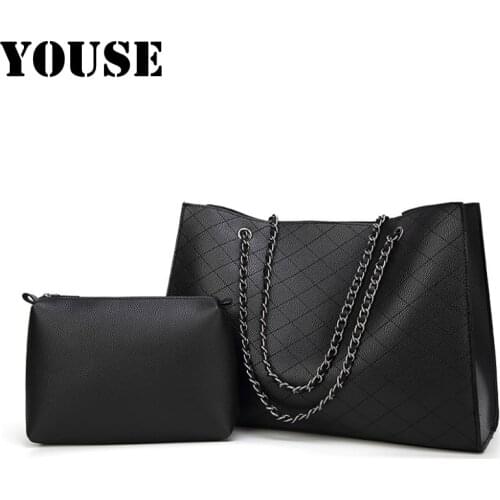 YOUSE Brand 2020 New Fashion Trend New One-shoulder Womens Handbag with A Versatile Chain Style Luxury Handbags Women Bags