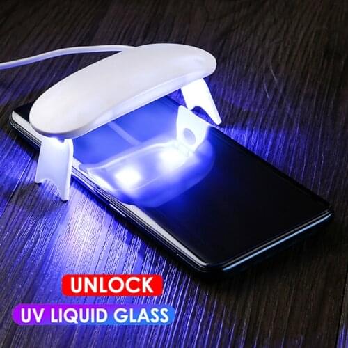 UV Liquid Glass for Huawei Nova 5t pro 5i Glass Screen Protector for huawei honor V30 Pro V20 Magic 3 UV Glue Protective Glass