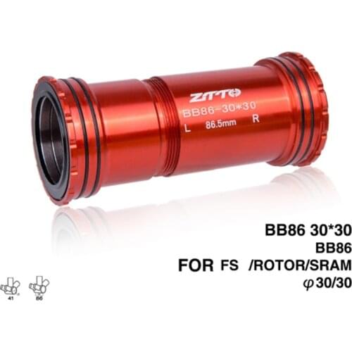 ZTTO BB86 30 Press Fit Bottom Brackets 4 Bearings for Road bike Mountain 86mm frame BB shell use 30mm BB386 Crankset Chainset