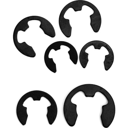 10/20/50pcs E Clips Retaining Clips C Clip ￠1.5￠2￠2.5￠3￠9￠10￠12￠15￠17 Black Retaining Clips
