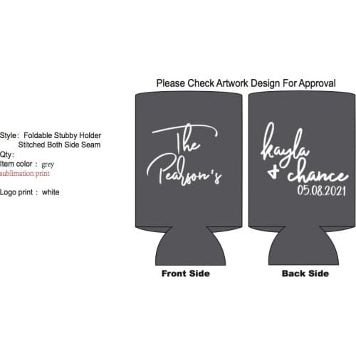 100pcs Custom LOGO Stubbie Cooler Neoprene Beer Bottle Cooler For Wedding Insulated Bag Waterproof Ice Packs Beer Can Cover