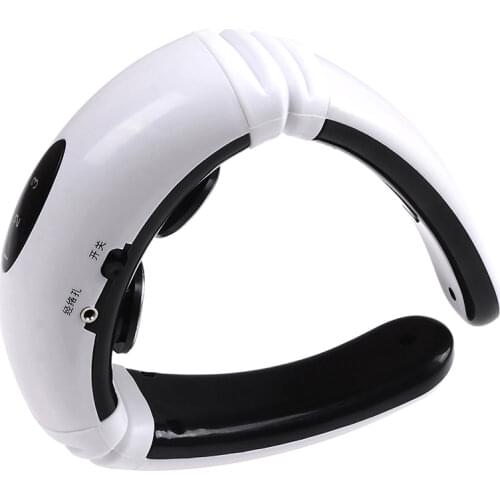 2020 Electric Pulse Back and Neck Massager Far Infrared Heating Pain Relief Tool Health Care Relaxation with Electric Cable pads