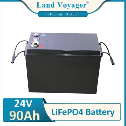 LiitoKala 24v 90ah Lifepo4 battery pack 24V lifepo4 battery waterproof battery rechargeable for boat motor,inverter