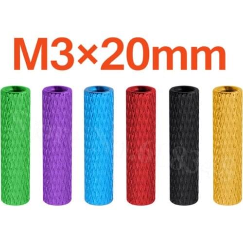10PCS M3x20mm Aluminum Standoff Spacer Round Column For Remote Control RC Multirotors Quadcopter FPV Drone Parts DIY