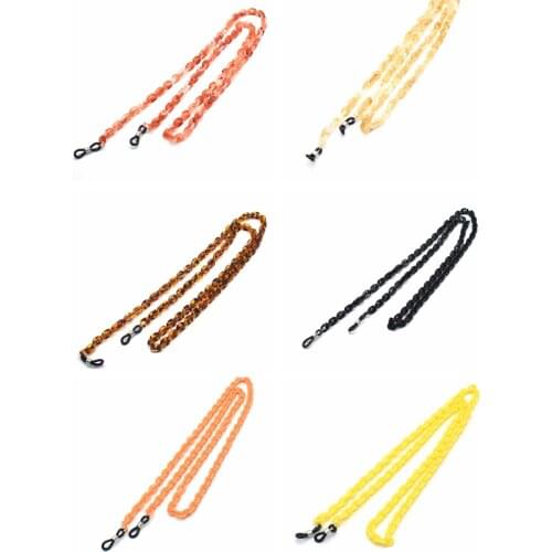 QIMOSHI 6PCS Eyeglass Chains Acrylic Fashion Retro Eye glasses Chains for Women 28.8 inch Sunglasses Holder Strap