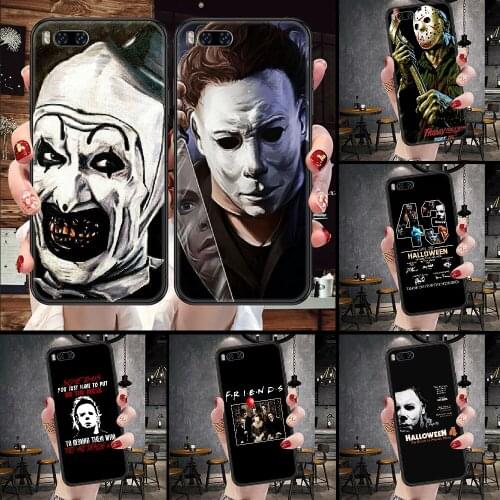 Michael Myers Horror Phone case For Xiaomi Mi Max Note 3 A2 A3 8 9 9T 10 Lite Pro Ultra black 3D hoesjes tpu prime art Etui