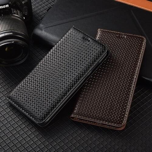 Bamboo Grain Genuine Leather Flip Case For OPPO Realme X XT X2 X3 K5 1 2 3 3i 5 5i 6 C1 C1 C2 C3 C11 Q X50 X50M Pro Cover Wallet