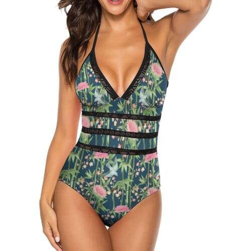 Floral Swimsuit Sling Hot Sale Normal Swimwear Festival 1 Piece For Big Breasts Bathing Suit