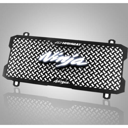 For KAWASAKI NINJA 650 2017-2020 LED Light Bumb Motorcycle Radiator Grille Cover Guard Aluminum Oil Cooler Protection Protetor