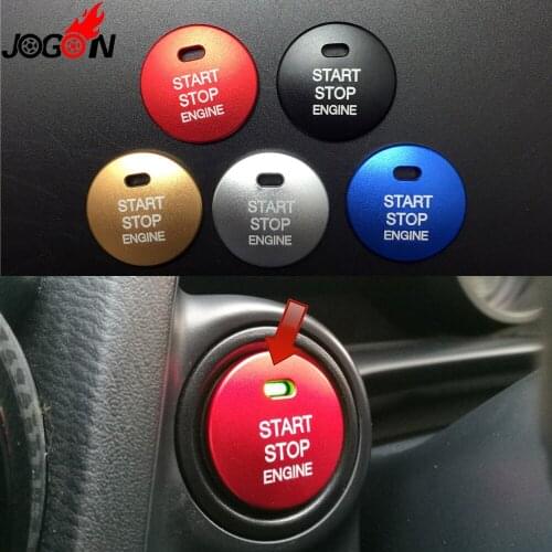 For Mazda 2 3 6 CX-5 CX-9 CX-3 CX-8 MX-5 2014-2018 Car Styling Engine Start Stop Push Key Button Cover Trim Sticker Accessories