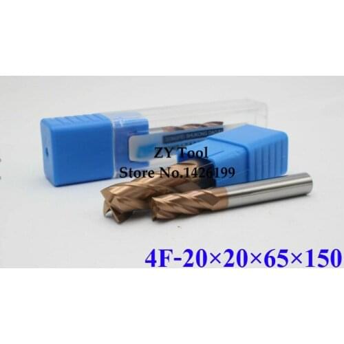 1PCS HRC60 Extend carbide alloy Milling cutter 4F-20*20*65*150L,high quality tungsten steel milling cutter,CNC milling tools