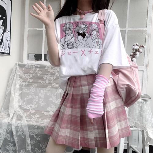 Janpanese Anime sk8 the infinity t shirt for Women Girls e girls Kawaii Cute Harajuku y2k tops Japan oversized femme reki miya