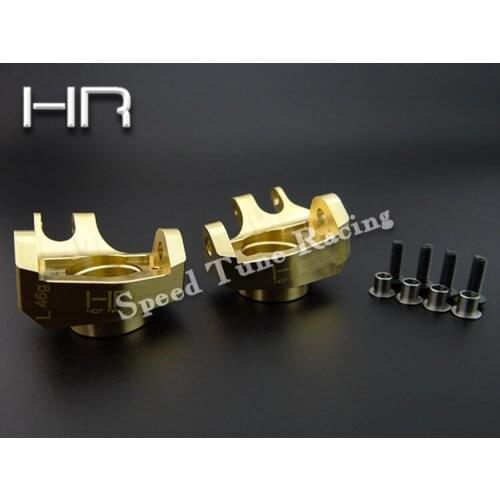 Hot Racing Brass Heavy Metal HD steering knuckles (aka steering blocks, front hubs) for the Axial SCX10II